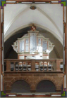 Blick auf die Orgelbühne